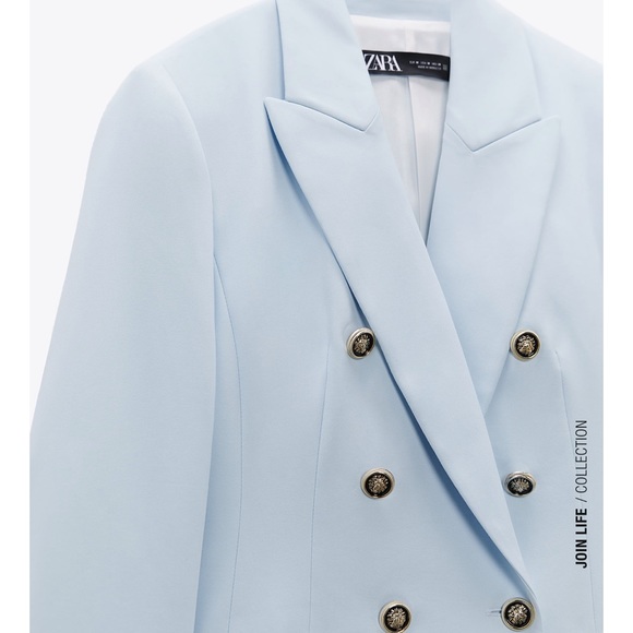 NWT ZARA Double Breasted Balmain Style Blazer XS - Picture 11 of 15